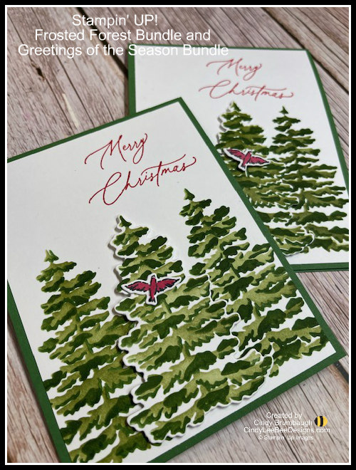 Stampin' UP! Frosted Forest Bundle for Christmas! | Cindy Lee Bee